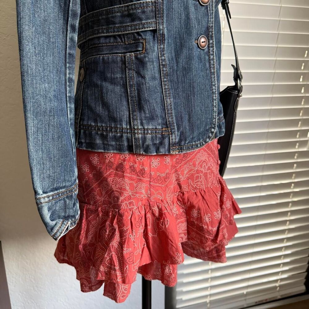 Kimchi-blue Women's Red and Black Skirt - Picture 5 of 5